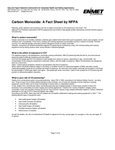 Carbon Monoxide: A Fact Sheet by NFPA