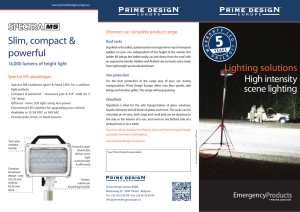 our Flyer about LED scene lighting