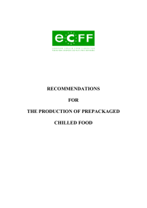 Recommendations for the Production of Prepackaged Chilled Food