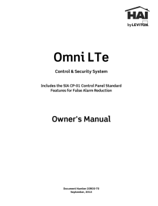 Omni LTe Owner`s Manual