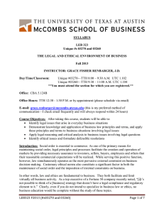 Business Law and Ethics - UT Direct