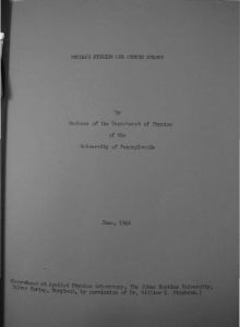 Nuclear Fission and Atomic Energy (1946,1948), Chapter 11