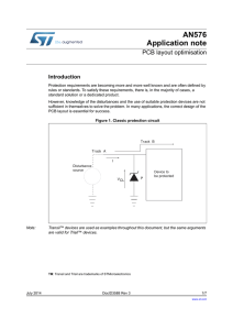 PCB layout optimisation