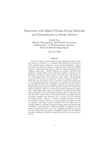 Experience with High-Z Plasma Facing Materials and