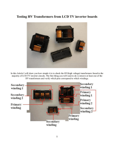 Testing HV Transformers from LCD TV inverter boards - Preher-Tech