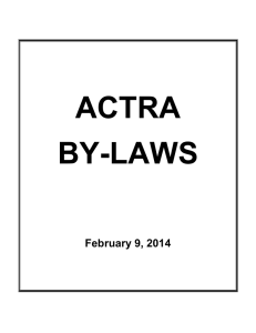 ACTRA By-Laws