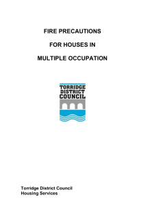 fire precautions for houses in multiple occupation