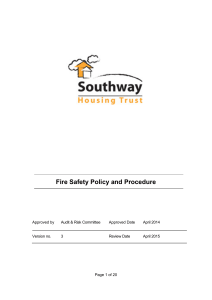 Fire Safety Policy and Procedure