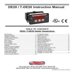 DE20 Instruction Manual