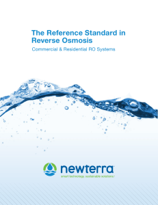 The Reference Standard in Reverse Osmosis