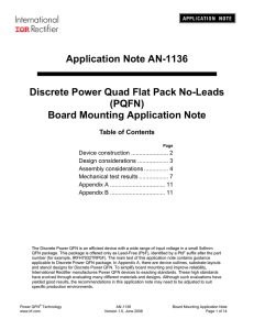 Board Mounting Application Note