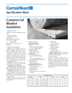 commercial blanket Insulation