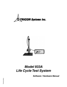 Model 933A Life Cycle Test System - NIDEC