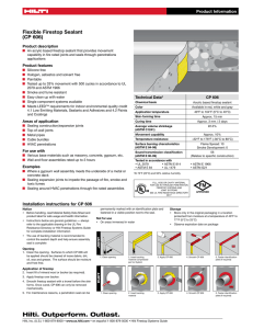 PDF Product Data Sheet for CP 606 Flexible Firestop Sealant