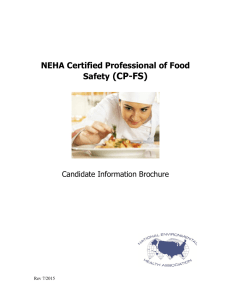 NEHA CP-FS Candidate Information Brochure