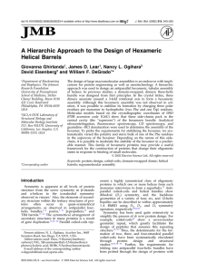 Ghirlanda, A Hierarchic Approach, JMB 2002