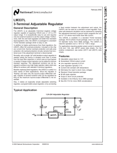LM337L 3-Terminal Adjustable Regulator - Elektronik