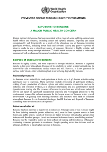 Exposure to Benzene - World Health Organization