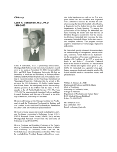 Obituary Louis A. Gottschalk, M.D., Ph.D. 1916-2008