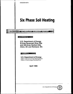 Innovative Technology Summary Report: Six Phase Soil - CLU-IN
