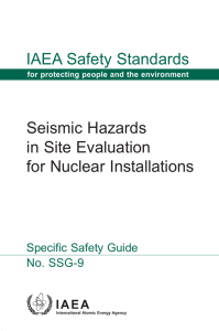IAEA Safety Standards Seismic Hazards in Site