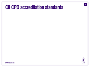 2 CII CPD accreditation standards