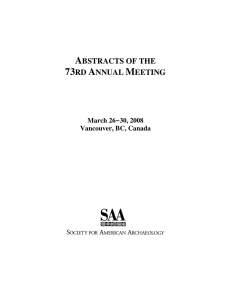 abstracts of the 73rd annual meeting