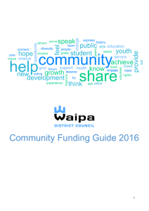 Community Funding Guide 2016