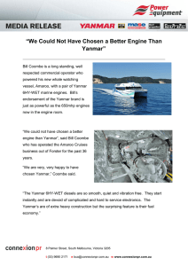 “We Could Not Have Chosen a Better Engine Than Yanmar”