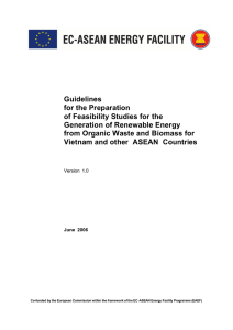 Guidelines for the Preparation of Feasibility Studies for the