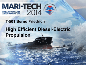 High Efficient Diesel-Electric Propulsion