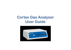 Cortex Gas Analyser User Guide