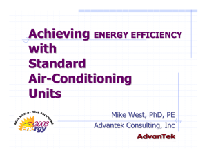Achieving ENERGY EFFICIENCY with Standard Air