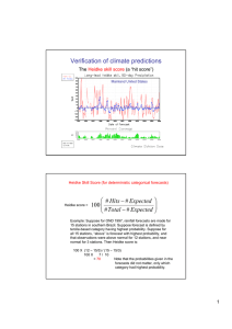 Verification of climate predictions