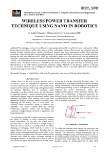wireless power transfer technique using nano in robotics