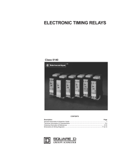electronic timing relays