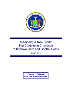 Medicaid in New York: The Continuing Challenge to Improve Care