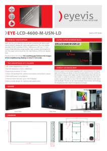 EYE-LCD-4600-M-USN-LD eyevis LCD Series