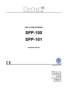 SPP-100 SPP-101 - Almaks Security Systems