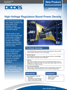 High-Voltage Regulators Boost Power Density