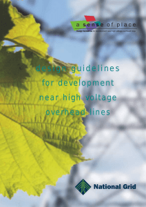 Design guidelines for development near high voltage overhead lines