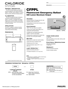 Fluorescent Emergency Ballast