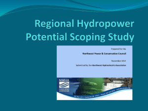 Hydropower Potential - Studies - Northwest Hydroelectric Association