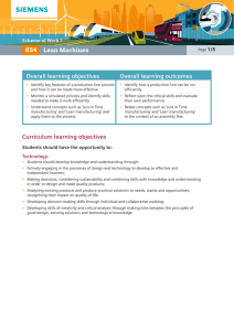 Overall learning outcomes
