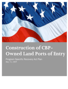 Construction of CBP-Owned Land Ports of Entry (CBP)