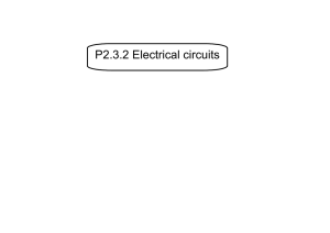 Physics 2.3.2 Electrical circuits