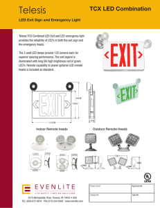 LED Exit Sign and Emergency Light