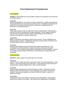 Core Employment Competencies List