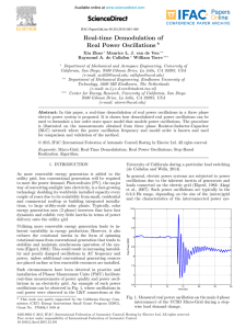 Real-time Demodulation of Real Power Oscillations