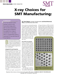 X-ray Choices for sMT Manufacturing